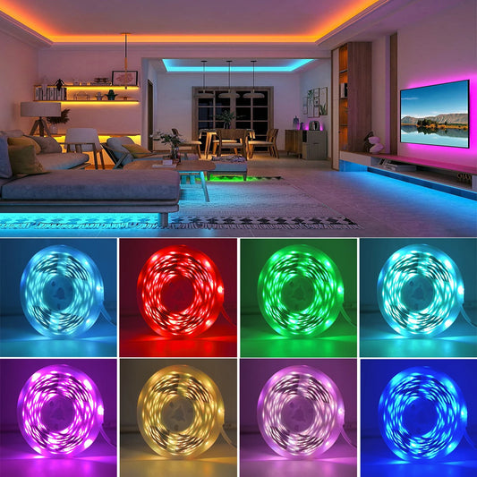 RGB Led Strip Lights 5m 10m 20m 30m Led Room Light for Bedroom Decoration