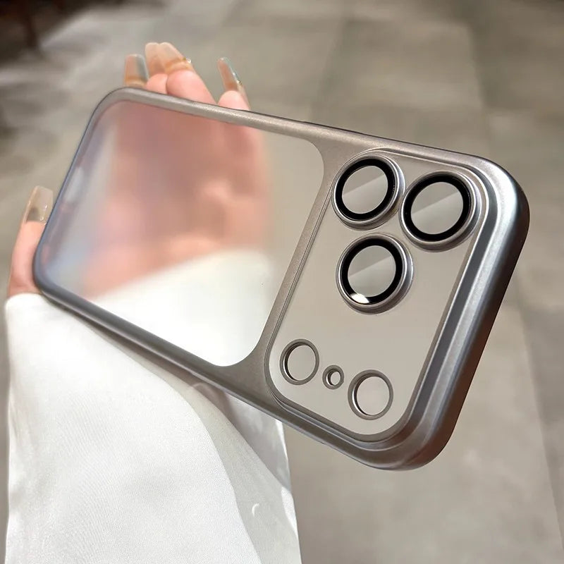 Case for iPhone 17 Pro Max 16 15 14 13 Plating Camera Cover