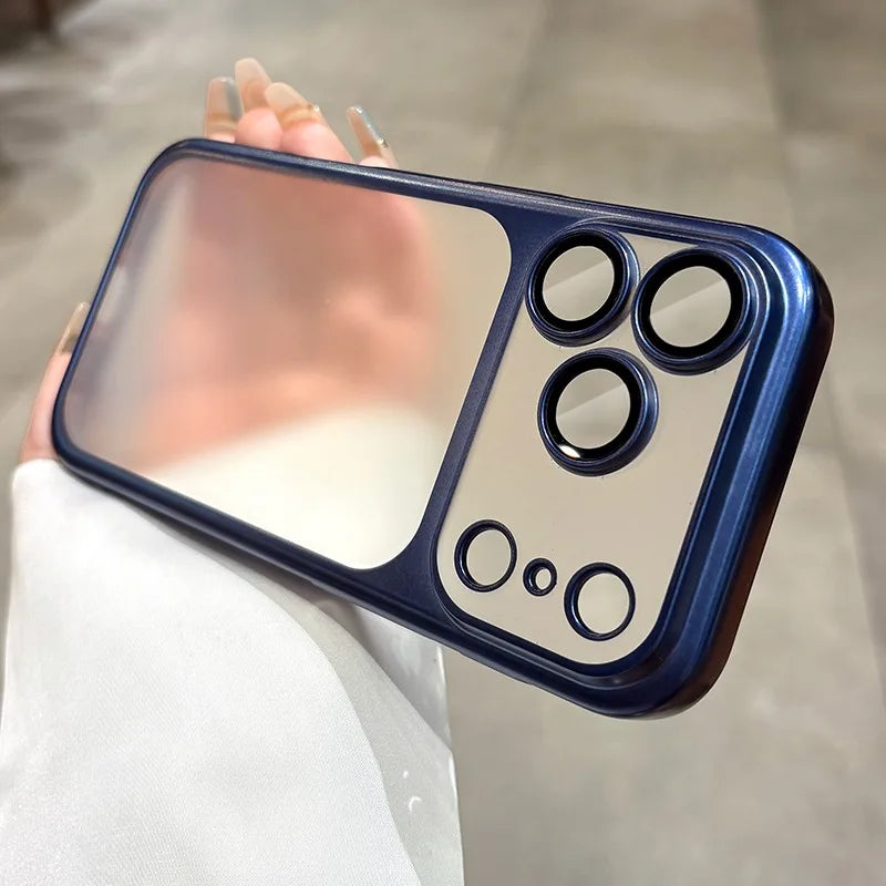 Case for iPhone 17 Pro Max 16 15 14 13 Plating Camera Cover