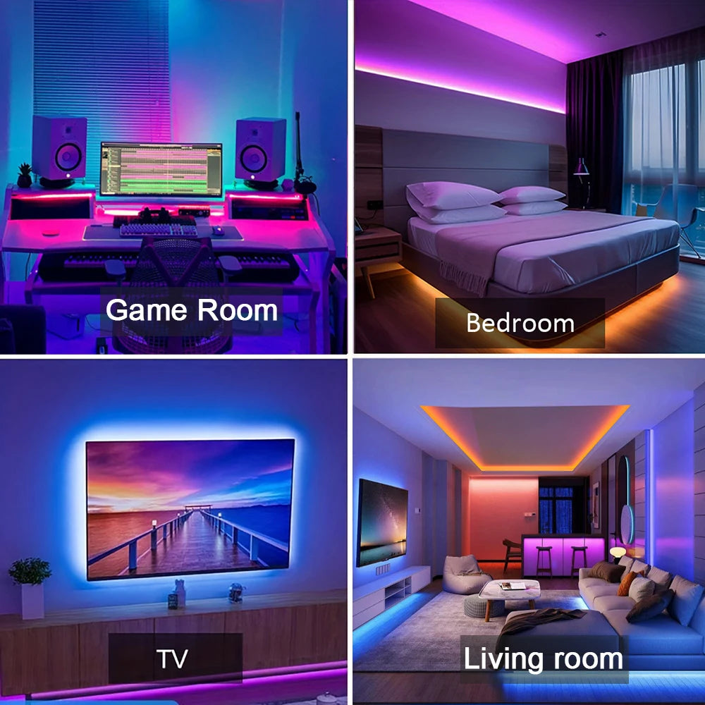 RGB Led Strip Lights 5m 10m 20m 30m Led Room Light for  Bedroom Decoration