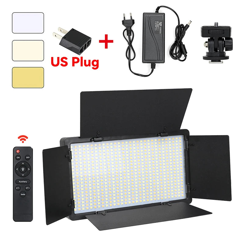 U600 LED Photo Studio Light for Tiktok Youbute Game Live Video Lighting Portable Video Recording Photography Panel Lamp