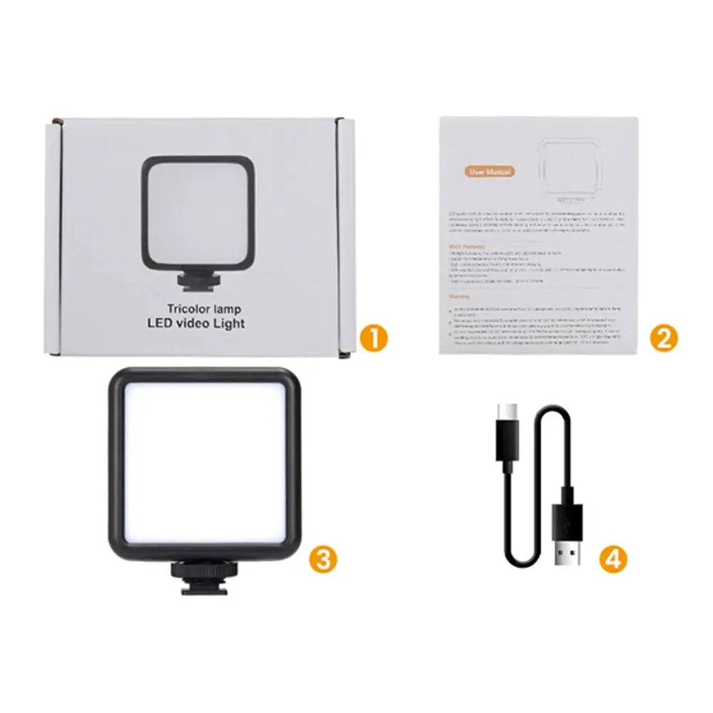 LED Photo Studio Light for Tiktok Youbute Game Live Video Fill Lighting Portable Camera Video Recording Photography Panel Lamp