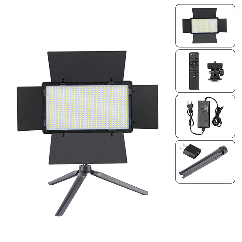 U600 LED Photo Studio Light for Tiktok Youbute Game Live Video Lighting Portable Video Recording Photography Panel Lamp