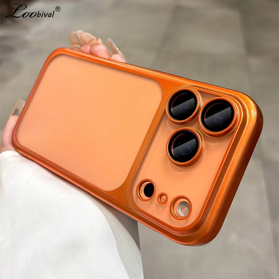 Case for iPhone 17 Pro Max 16 15 14 13 Plating Camera Cover