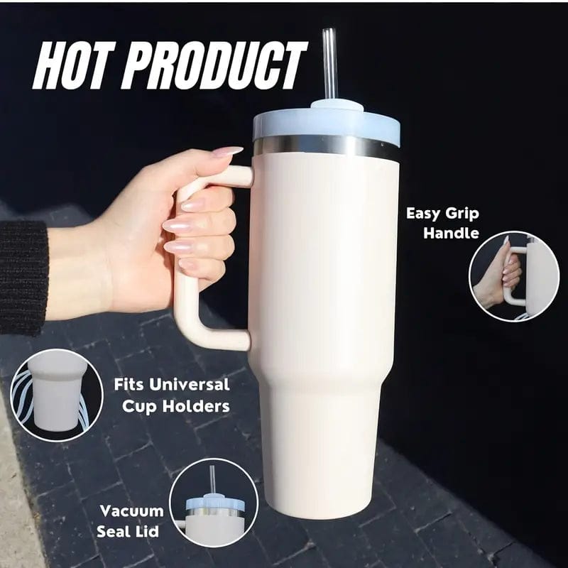 Imported Stanlay Bottle and Tumbler – Premium Insulated Tumbler with Straw | Leak Proof Stanlay Water Tumbler for Hot & Cold Drinks | Durable Stainless Steel Stanlay Tumbler for Travel, Office & Gym Hydration"